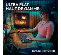 Tastiera da gioco - wireless - Logitech G - G915 X - Interruttore a clic - AZERTY - Nera