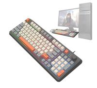 Tastiera da illuminata cablata, tastiere da per PC meccaniche per PC | Tastiere per computer per computer desktop, studenti, amanti dei giochi, utenti di computer