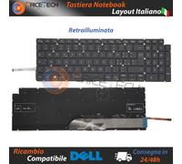 TASTIERA DELL Inspiron 15 7590 5584 5590 5593 5594 5598 7591 P90F NoFrame Grey