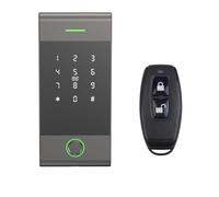 Tastiera di controllo accessi autonoma Bluetooth con impronta digitale, tastiera in metallo, lettore impermeabile for esterni, Maggiore sicurezza(MJ01 gray-remote)