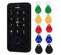 Tastiera di controllo accessi della porta delle impronte digitali IP68 impermeabile Ourdoor, Tuya App Remote sblocco con 10 portachiavi IC 13.56MHz