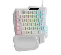 Tastiera Di Gioco, Versatile, - Ergonomic Lightweight Compact Con Una Sola Mano, Per Computer Mobile Da, Professionale Telefono Luce RGB Casa | Multipurpose Outdoor Indoor Utility