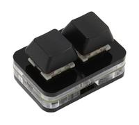 Tastiera di Programmazione Macro, Mini Tastiera USB a 2 Tasti Supporto Plug and Play Compatto Funzione di Memoria Hot Swap per per OS X per Tablet (BLACK)