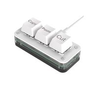 Tastiera di Programmazione Macro un 3 Tasti per Photoshop Gaming Tastierino di Programmazione Hotswap Copia Incolla Macropad Bianco Tipo A