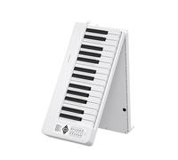 Tastiera Digitale Per Principianti Il Pianoforte Elettronico Pieghevole A 61 Tasti È Portatile E Adatto Ai Principianti(White)