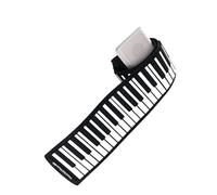 Tastiera Digitale Per Principianti Pianoforte Elettronico Pieghevole In Silicone Con Tastiera 88 Arrotolata A Mano Per Adulti Con Pedali(White,EU)