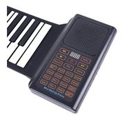 Tastiera Digitale Per Principianti Pianoforte Elettronico Pieghevole In Silicone Con Tastiera 88 Arrotolata A Mano Per Adulti Con Pedali(Black,EU)