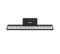 Tastiera digitale portatile pieghevole con 88 tasti, tastiera pesata full size for principianti, con Bluetooth, USB/MIDI, pedale sustain, borsa for pianoforte, leggio for spartiti.(Black)