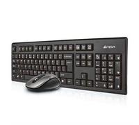 Tastiera e Mouse A4 Tech 7100n Qwerty UK NERO Monocromatica no Inglese Qwerty Qwerty US NEW