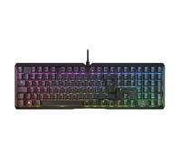 CHERRY KC 500 MX LP TKL, tastiera meccanica a basso profilo senza tastierino numerico, layout US (QWERTY), USB-A, MX LP 2.0 IVORY interruttori, nero