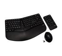 Tastiera e mouse Ergonomic And Keypad Combo Black CKW400IT