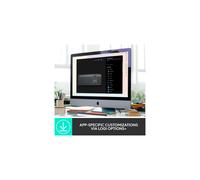 Tastiera e mouse - Logitech - MX Keys Business 2gen - Senza fili - Ricevitore USB - Nero