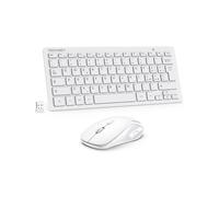 TASTIERA E MOUSE WIRELESS 2.4G SET SILENZIOSO PER PC LAPTOP GAMING ERGONOMICO