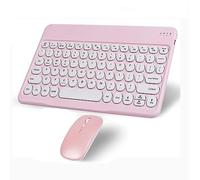 Tastiera e mouse wireless Bluetooth Combo rosa portatile piccola sottile macchina da scrivere compatta ergonomica da viaggio wireless mouse per iPhone iPad Mac MacBook Pro Air Laptop Android Phone