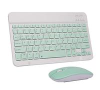 Tastiera e mouse wireless Bluetooth ricaricabile wireless set tastiera ultra-sottile portatile compatto tastiera e mouse combo per computer/PC/Windows/Win7/8/10/Mac/iPad/iOS/Phone/Android (verde)