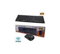 TASTIERA E MOUSE WIRELESS LINQ CS-4100 TASTIERA NERA TASTI SOLLEVATI - MOUSE COM