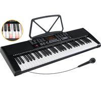 Tastiera Elettrica Pianola Pianoforte 61 Tasti Iluminati 255 Ritmi e Microfono