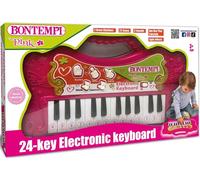 Tastiera Elettronica 24 Tasti Rosa ? Pianola Musicale con Suoni e Luci,Bontempi