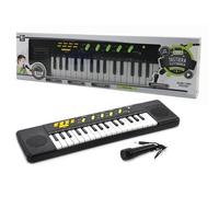 Tastiera elettronica 30 tasti batteria pianola con microfono nero per giocattolo