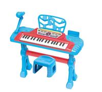 Tastiera Elettronica 37 Tasti con Sgabello Microfono Pianola cm54 Pianola Bambini Tastiera Giocattolo Funzionante con Microfono Basi Ritmiche Simulazione Strumenti Funzione Registrazione Riproduzione