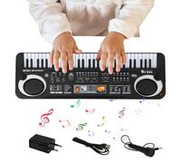 Tastiera elettronica per pianoforte - Tastiera musicale 61 tasti | Tastiera per pianoforte educativa per l'apprendimento precoce, apprendimento degli strumenti elettronici per