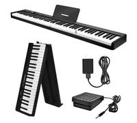 tastiera elettronica Pianoforte Elettronico A Martello Per Adulti A 88 Tasti Per Uso Domestico Per Esame Di Grado Per Adulti Portatile Intelligente Per Studenti Digitali (Color : Bk)
