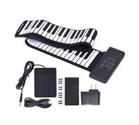 Tastiera Elettronica Pieghevole Incorporata In Silicone Addensato Per Pianoforte A 88 Tasti Arrotolati A Mano Per Adulti