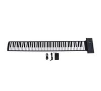 Tastiera Elettronica Portatile 88 Touch Sensibile con Display LED Tasti Silicone ABS per Pianoforte Digitale con 128 Toni e Ritmi per Principianti, Studio Casa, Lezioni Online