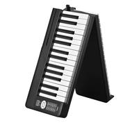 Tastiera Elettronica Professionale 61 Tasti Organo Elettronico Pieghevole Portatile Per Adulti Principianti E Strumenti A Tastiera MIDI Professionali(Bk)