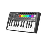 Tastiera Elettronica Professionale Controller Tastiera MIDI A 25 Tasti Professionale Elettronico Portatile Con Display OLED Assegnabile