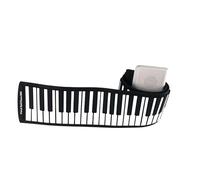 Tastiera Elettronica Professionale Pianoforte Elettronico Pieghevole In Silicone Con Tastiera 88 Arrotolata A Mano Per Adulti Con Pedali(White,US)