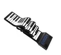 Tastiera Elettronica Professionale Pianoforte Pieghevole 88 Tasti Pianoforte Portatile Smart Follow-Play Pianoforte Elettronico Pianoforte Elettronico Hand Roll(Black)