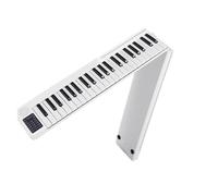 tastiera elettronica professionale Pianoforte Portatile Pieghevole A 88 Tasti Pianoforte Digitale Tastiera Elettronica Multifunzionale Per Strumento Per Studenti Di Pianoforte (Color : White)