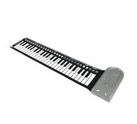 tastiera elettronica Strumento Musicale Pianoforte A 49 Tasti Arrotolato A Mano Per Principianti Tastiera Elettronica Pieghevole Portatile In Silicone(Silver)