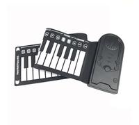 tastiera elettronica Strumento Musicale Pianoforte A 49 Tasti Arrotolato A Mano Per Principianti Tastiera Elettronica Pieghevole Portatile In Silicone(Black)