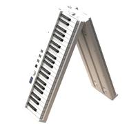 Tastiera Elettronica Strumento Professionale Portatile 88 Tasti Pianoforte Pieghevole Pianoforte Elettronico Casa(White)