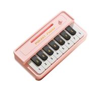 Tastiera elettronica tascabile portatile, adatta per bambini, con opzioni audio multiple e tastiera pianoforte sicuro