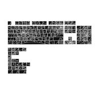 Tastiera ergonomica con lettere stampate sui lati per scrivere senza problemi con altezza standard 96/98/100/104/108