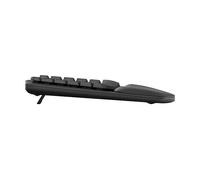 TASTIERA ERGONOMICA LOGITECH Wave Keys for Business a cupola in gomma Wireless Windows, Mac QWERTY