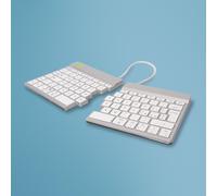 Tastiera ergonomica magnetica R-Go Tools Split Break wireless con software pausa e LED integrati