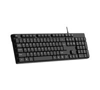 Tastiera ergonomica per computer K15 USB Plug and Play per PC Laptop Digitazione Comfort e lunga durata Uso ABS Build Ergonomica Tastiera da ufficio
