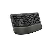 Tastiera ergonomica wireless Logitech Wave Keys con poggiapolsi imbottito - Nouvo