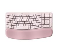 Tastiera ergonomica wireless Logitech WAVE KEYS (rosa)