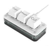 Tastiera Estetica Compatta a 3 Tasti Programmabile Offre Flessibilità Nelle Casi D'Uso (Nero)