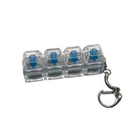 Tastiera Fidget - Portachiavi Con Pulsante Meccanico, Tester Interruttore Luce LED Giocattolo Clicker, Decorazione Zaino Antistress Per Dita, Per Adulti Uomini Donne Casa Ufficio Scuola Lavoro Viaggi
