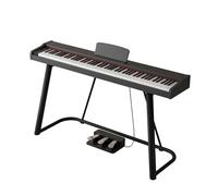 Tastiera for pianoforte a 88 tasti, pianoforte digitale for principianti, tasti sensibili alla velocità, pianoforte elettrico portatile con supporto, triplo pedale e spartiti musicali(Black)