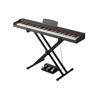 Tastiera for pianoforte a 88 tasti, pianoforte digitale for principianti, tasti sensibili alla velocità, pianoforte elettrico portatile con supporto, triplo pedale e spartiti.(Black)