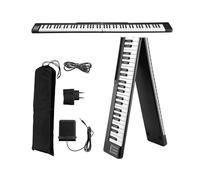 Tastiera for pianoforte digitale elettronica portatile a 88 tasti, dimensioni standard, con alimentatore, pedale sustain, Bluetooth, MIDI for principianti