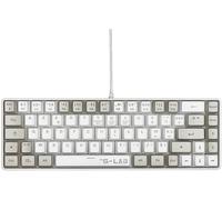 Tastiera Gamer cablata - KEYZ-HYDRO-WG/FR - formato compatto 60% - AZERTY - Retroilluminata - Grigio/Bianco - Nouvo