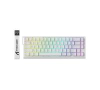 TASTIERA GAMING ATTACK SHARK X68 HE, QWERTY, Porta USB, Bianco